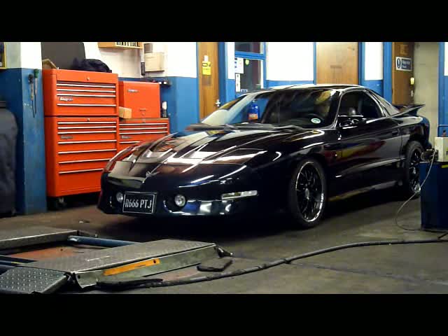 Here's a clip of the car which is a Pontiac Firebird and there aren't that